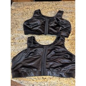 ENELL Sports Bra Size 6 Black High Impact Wire Free Bra, Bust 50-54", Rib 42-46"